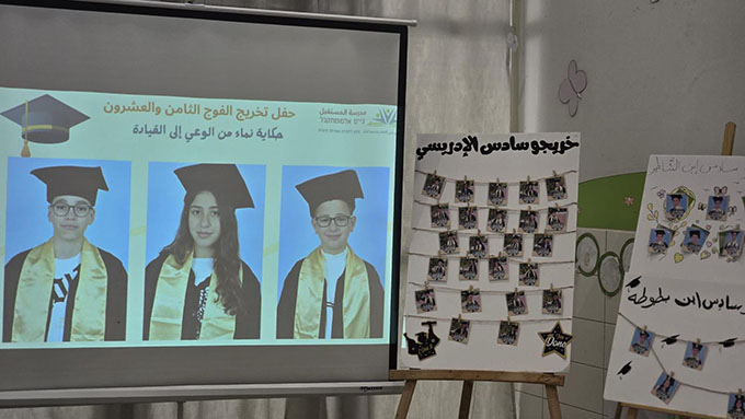 تخريج الفوج الثامن والعشرون في مدرسة المستقبل الابتدائية في جلجولية 